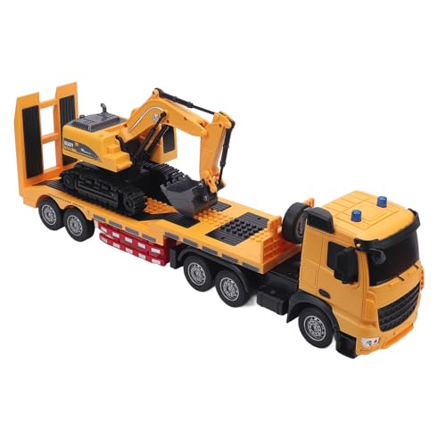 Flat Trailer Baggerspielzeug Set RC Semi Truck Bagger Spielzeugsatz Bildung Dual Fernbedienung Batterie 2 in 1 Bauspielzeug Set Set von Srliya