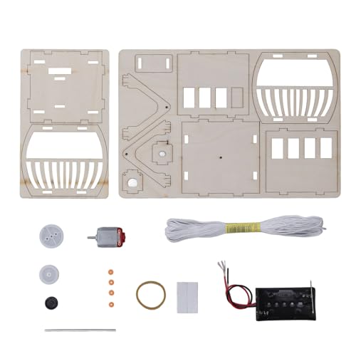 Holzkonstruktion, DIY-Holz-Sightseeing-Seilbahn, Holz-Wissenschaftsexperiment-Spielzeugset für, Weihnachts- und Geburtstagsgeschenke (DIY-Sightseeing-Seilbahn aus Holz) von Srliya