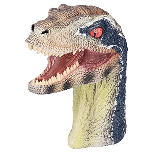 Interaktive Dinosaurier-Handpuppe für, Lernen Dinosaurierarten und -gewohnheiten mit Lebensechtem Spielzeug, Sicheres PVC-Material, 9,4 X 7,9 X 3,5 Zoll Puppenspielzeug von Srliya