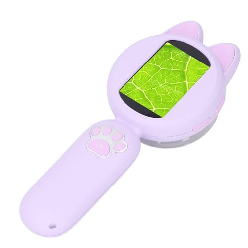 Kinder-Mikroskop, HD-IPS-Bildschirm, 3 Gänge, LED-Licht, Helligkeit, Tragbare Handlupe, Kinder-Taschenmikroskop, Kinder-Mini-Scope, Kinder-Digitalmikroskop (Lila) von Srliya