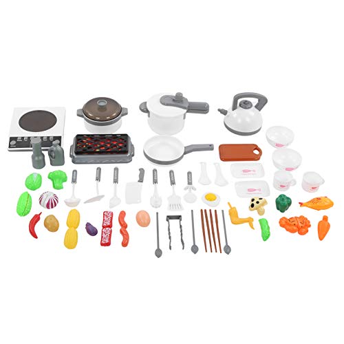 -Kochspielzeug, Kinderküchen-Spielset, Kochen, Rollenspiel-Spielzeug, DIY-Kochgeschirr-Set mit Soundeffekt, Sicheres ABS-Material, 4 Kochgeräusche, Entwicklung Motorischer von Srliya