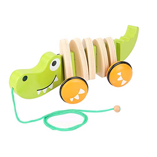 Krokodil-Holzspielzeug Zum Nachziehen für Kleinkinder, Hilft Dem Kind Beim Laufenlernen, Entwickelt Sensorische Fähigkeiten, Umweltfreundlich mit Leuchtenden Farben, Geeignet für Krokodil-Holzspielzeug Zum Nachziehen für Kleinkinder, Hilft Dem Kind Beim Laufenlernen, Entwickelt Sensorische Fähigkeiten, Umweltfreundlich mit Leuchtenden Farben, Geeignet für von Srliya