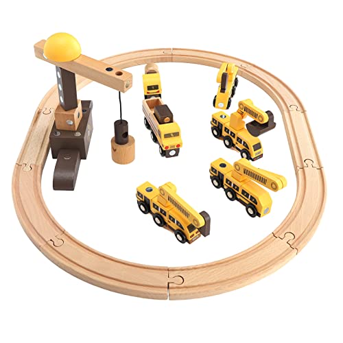 Magisches Holz-Eisenbahnfahrzeug-Spielset, Pädagogische Übung, Fantasie-Holzeisenbahn-Set von Srliya