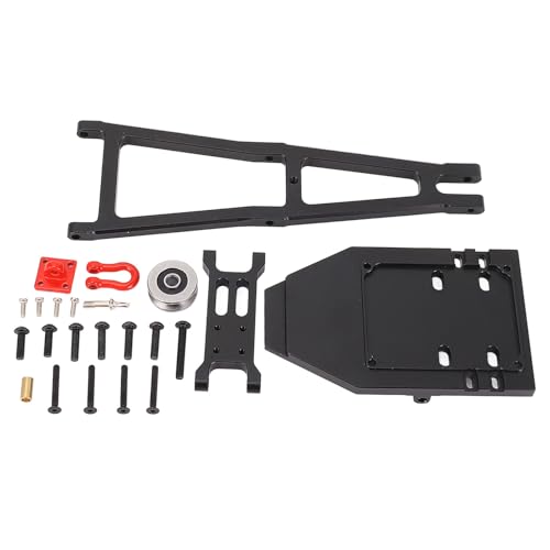 Maßstab 1:10 RC Truck und Tow Build Kit Updates Crane Arm Wrecker Kit für Capra 1.9 UTB RC Crawler Trailer DIY Build (Schwarz) von Srliya