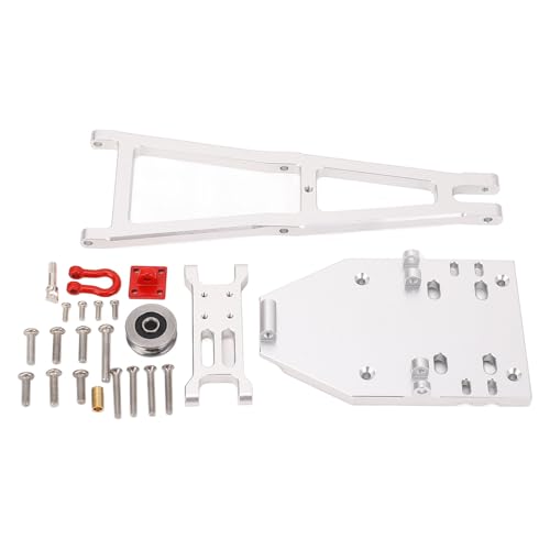 Maßstab 1:10 RC Truck und Tow Build Kit Updates Crane Arm Wrecker Kit für Capra 1.9 UTB RC Crawler Trailer DIY Build (Silber) von Srliya