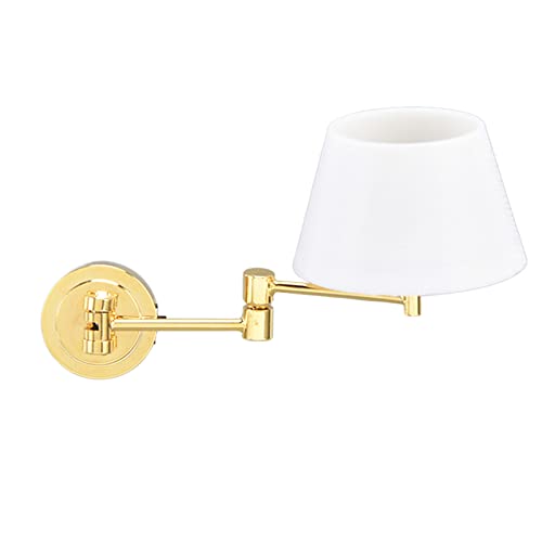 Mini-weiße Faltbare Wandlampe für Puppenhausmöbel, LED-Mini-Tischlampe mit Batterie für Puppenhaus-Dekoration, Schöne und Elegante Beleuchtung, Geeignet für Wohnzimmer, von Srliya