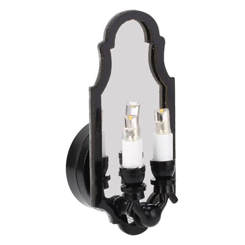 Puppenhaus Spiegel Miniatur Spiegel Wand Leuchte Doppelkopf Lampen Schwarz Rahmen Spiegel Möbel für 1:12 Maßstab Puppenhaus Dekoration Puppenhaus Spiegel Miniatur Spiegel Wand Leuchte Doppelkopf Lampen Schwarz Rahmen Spiegel Möbel für 1:12 Maßstab Puppenhaus Dekoration von Srliya