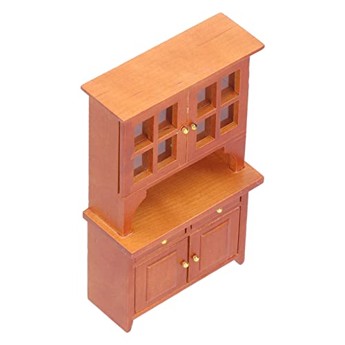 Puppenhausschrank 1:12, Miniatur Küchenmöbel Dekoration Zubehör aus Holz 1:12, Miniatur Puppenhaus Dekoration Zubehör (1) von Srliya