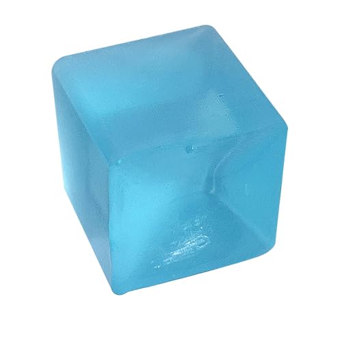 Quetsch-Eisblock-Spielzeug, Miniatur-Simulationsspielzeug, Stressabbauender Schlüsselanhänger Gegen Angstzustände, Hergestellt aus TPR-Material, 2,5 X 2,5 cm von Srliya