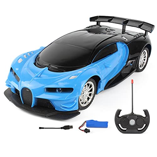 RC-Auto-Spielzeug, Ferngesteuertes Auto, RC-Driftauto-Modell, Blau, Wiederaufladbar, Große Kabellose Gummiräder, RC-Driftauto für Kinder Im Freien von Srliya