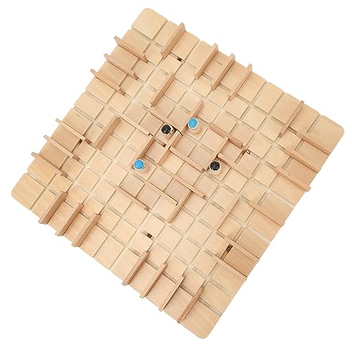 Schachbrettspielset aus Holz für und Erwachsene, Tragbares Strategiespiel für Zuhause, Kleine Größe, Material, Familienfeier, Schule von Srliya