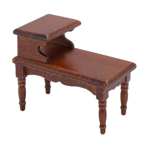 Srliya 1:12 Puppenhaus Miniaturmöbel Kastanienbraun Doppelschicht Puppenhaus Beistelltisch Puppenhaus Teetisch für Puppenhaus Srliya 1:12 Puppenhaus Miniaturmöbel Kastanienbraun Doppelschicht Puppenhaus Beistelltisch Puppenhaus Teetisch für Puppenhaus von Srliya