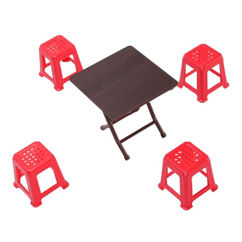 Srliya 1:12 Skala Dollhouse Accessoires Dollhouse Miniaturmöbel Tischhocker Klapptisch Red Stool Modell Modell Srliya 1:12 Skala Dollhouse Accessoires Dollhouse Miniaturmöbel Tischhocker Klapptisch Red Stool Modell Modell von Srliya