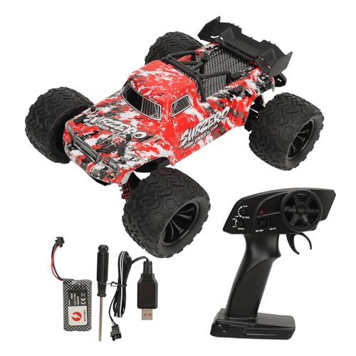 Srliya 1:16 RC-Auto Hochgeschwindigkeits-Doppelmotor-Elektro-Off-Road-Ferngesteuerter Kletter-Truck für Kinder über 8 Jahre RC-Auto All-Terrain-RC-Auto Elektro-Off-Road-RC-Trucks (Rot) von Srliya