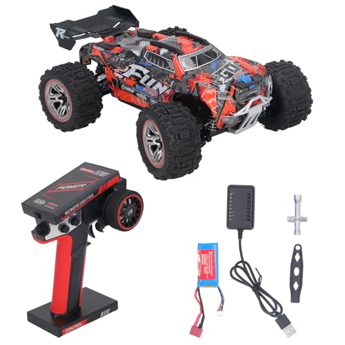 Srliya 1:18 Off-Road-Rennwagen, Off-Road-RC-Autos, Maßstabsgetreues RC-Auto, Bürstenloser Motor, Hohe Geschwindigkeit, 60 Km/h, Off-Road-Rennwagenmodell für WLtoys 184008, (1 Batterie) von Srliya