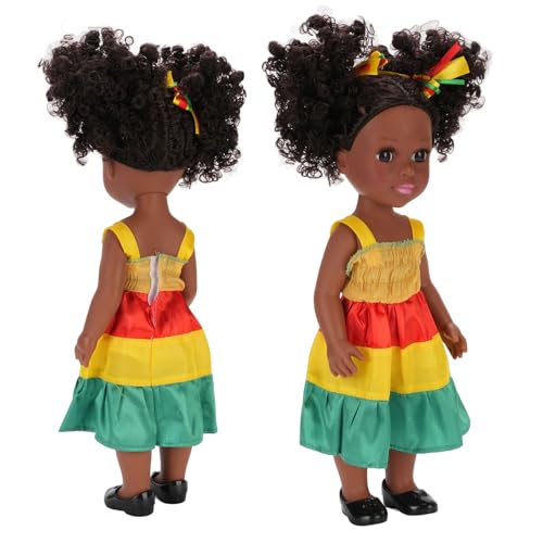 Srliya 14 Zoll Schwarze Puppenspielzeug Realistische Explosion Hair Kleidung Veränderliche Entzückende Afrikanische Mädchen Puppe für Kinder Srliya 14 Zoll Schwarze Puppenspielzeug Realistische Explosion Hair Kleidung Veränderliche Entzückende Afrikanische Mädchen Puppe für Kinder von Srliya