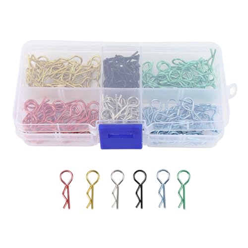 Srliya 180pcs RC -Karosserieklammern Farbenfrohe Anti -Deformation Metall RC Car R -Form Set füR 1/10 1/12 RC -Auto Srliya 180pcs RC -Karosserieklammern Farbenfrohe Anti -Deformation Metall RC Car R -Form Set füR 1/10 1/12 RC -Auto von Srliya