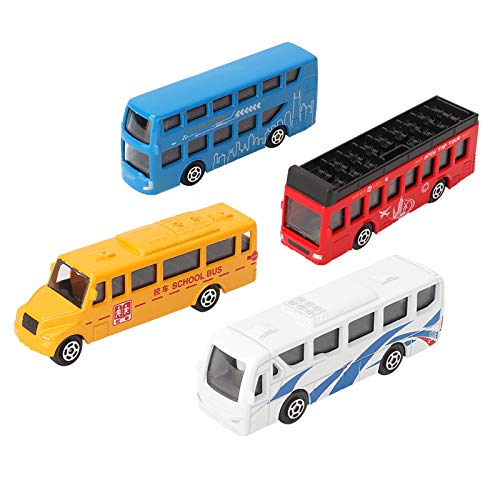 Srliya 4-teiliges Buntes Miniatur-Automodell-Set Im Maßstab 1:87, Hochwertige Sprühfarbe, Legierungskarosserie, für mit Rückziehmotor-Design, Geeignet für ältere Menschen ab 3 Jahren, von Srliya