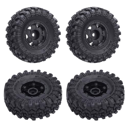 Srliya 4PCS RC Truck Reifen für AXIAL SCX24 1/24 Kunststoff RC Truck Rad Reifenteile für Ersatz Upgrade RC Truck Reifen RC Truck Kunststoffreifen RC Truck Rad von Srliya