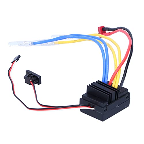 Srliya 80A ESC-Ersatz, Vorwärts-/Brems-/Rückwärtsmodus, 2–4S Lipo/5–12 Zellen NiMH mit Kondensatormodul für 1/8 1/10 RC-Car, Automatische Kalibrierung mit Mehreren Schutzfunktionen von Srliya