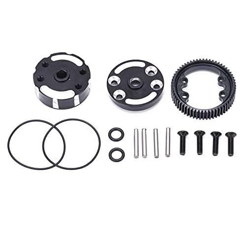 Srliya Abgedichtetes Differentialgehäuse aus RC-Aluminiumlegierung mit CNC-Zahnrädern, Upgrade-Teil für Slash 2WD 1/10 RC-Auto, für Ferngesteuertes Auto von Srliya