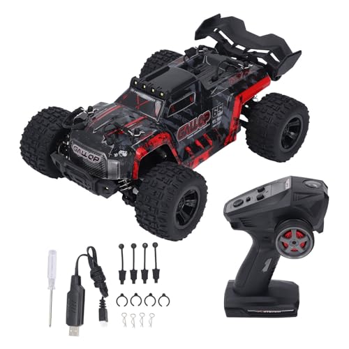 Srliya All-Terrain-RC-LKW Im Maßstab 1:18, Allradantrieb, LED-Leuchten, 2,4 GHz, RC-Geländewagen für Kinder, RC-Offroad-Rennwagen, RC-Truck, All-Terrain-RC-Auto von Srliya