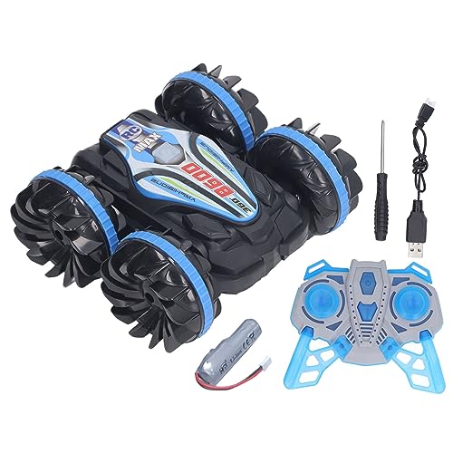 Srliya Amphibisches RC-Stuntauto, USB-Aufladung, Doppelseitiges 2,4-G-Fernbedienungs-Driftauto, Elektrisches RC-Spielzeugauto für Kinder, Amphibien-RC-Stuntauto für Kinder von Srliya