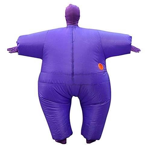 Srliya Aufblasbares Sumo-Wrestler-Kostüm, Lustiges Fat-Anzug-Outfit für Erwachsene, Einheitsgröße, Ideal für Halloween und Partys (Purple) von Srliya