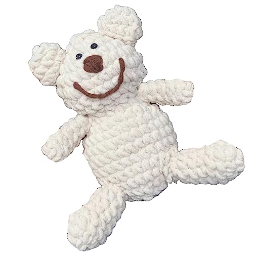 Srliya Crochet Bear Kit, Handstrickbaumwolle, Weiche, Helle Farbfixierung, Gutes für und Erwachsene, Verbesserung der Familienbeziehung, Weihnachts Halloween Neujahrs -Handwerks von Srliya