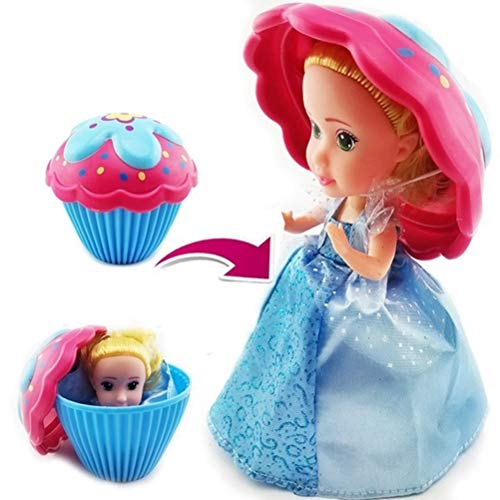 Srliya Cupcake-Prinzessin, Morphing-Puppen, Fans Spielen Haus, Cupcake-Überraschung, Duftende Prinzessinnenpuppe, Kinderspielzeug, Kuchen, Mini-Puppe, Prinzessin, Süßes Mädchen(1pc) von Srliya