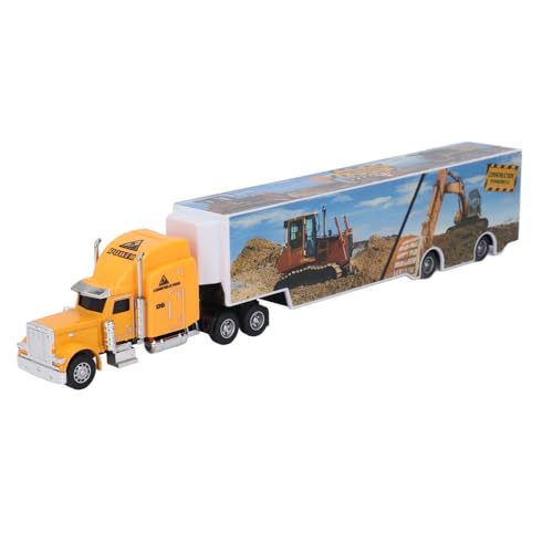 Diecast Engineering Baufahrzeug Spielzeug Legierung Fahrzeug Transporter Legierung Autotransporter Träger BAU-LKW Spielzeug Simulation Alloy Engineering Transporter von Srliya