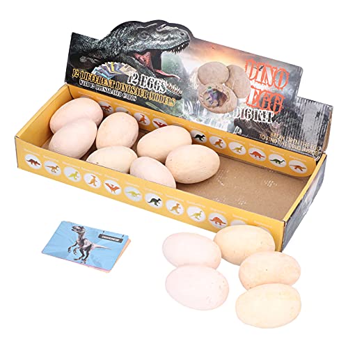 Srliya Dinosaurier-Eiergrab-Set, Hochsimulierte Archäologische Pädagogische Geschenke, Dinosaurier-Modellspielzeug für Kinderspielzeug von Srliya
