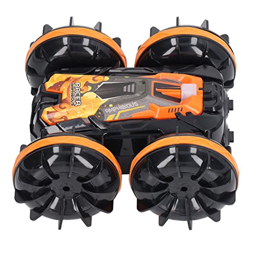 Srliya Fernbedienung Boot RC Stunt Fahrzeug RC Stunt Auto 2,4G Amphibien Fernbedienung Auto 360 Grad Rotierenden wasserdichte RC Stunt Auto Fahrzeug (Orange) von Srliya