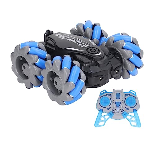 Srliya Fernbedienung Stunt-Auto RC Stunt-Auto RC Stunt Drift Auto RC Stunt-Auto 4WD Rotierendes Flipping Wiederaufladbares 2,4-G-Fernbedienungs-Drift-Auto für Kinder (Blau) von Srliya