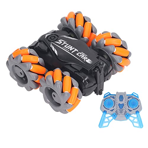 Srliya Fernbedienung Stunt-Auto RC Stunt-Auto RC Stunt Drift Auto RC Stunt-Auto 4WD Rotierendes Flipping Wiederaufladbares 2,4-G-Fernbedienungs-Drift-Auto für Kinder (Orange) von Srliya