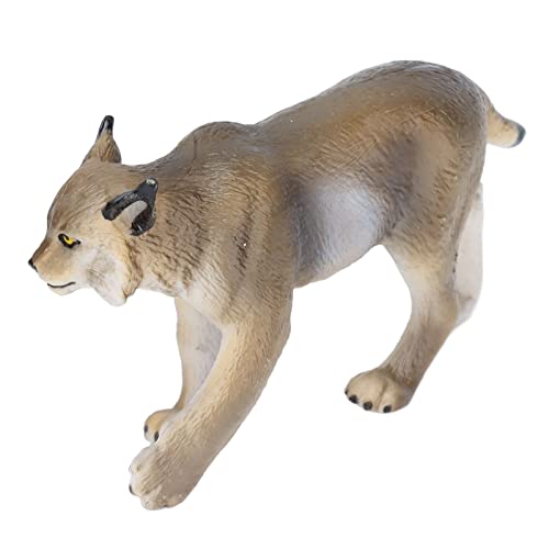 Srliya Luchs Tierfigur PVC Wildtiere Modell Spielzeugkollektion Geburtstagsgeschenk Kinder Kleinkinder von Srliya