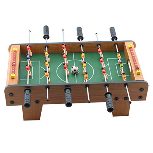 Srliya Multifunktionaler Spieltisch, 1 Satz 6-poliger Desktop-Fußballspieltisch für Kinder, Tischfußballspieltisch aus Holz, Geeignet für die Interaktive Nutzung durch Familien, Eltern, von Srliya