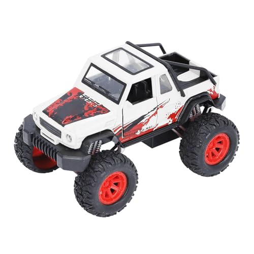 Srliya Off-Road-LKW-Modellspielzeug, Off-Road-Modellspielzeug, Kinder-Offroad-Automodellspielzeug, Hochsimuliertes Legierungsfahrzeugspielzeug mit Sound-Lichteffekt für (Weiß) von Srliya