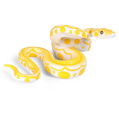 Srliya Python Solid Wildlife Creature Modell Halloween Dekoration Spielzeug (Goldpython) (Gold) von Srliya