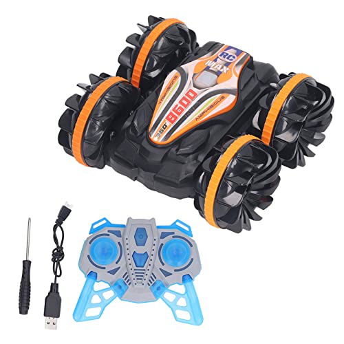 Srliya RC Off Road Stunt Car Doppelseitiges RC Drift Car Doppelseitiges RC Stunt Car 4WD 360 Grad Rotation All Terrain Wasserdicht Wiederaufladbare Fernbedienung Off Road Car von Srliya