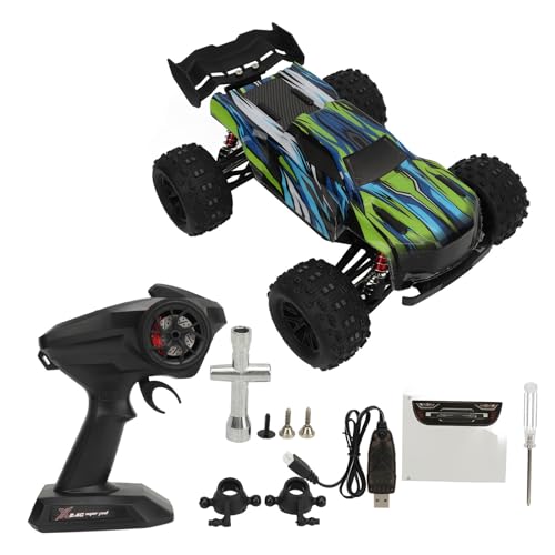 Srliya RC Truggy Truck 2,4 G 1/16 Bürstenloser Off-Road-Hochgeschwindigkeits-Fernbedienungs-Rennwagen mit Langer Batterielebensdauer für Kinder RC-Offroad-Auto RC Truggy RC-Auto Im (Grün) von Srliya