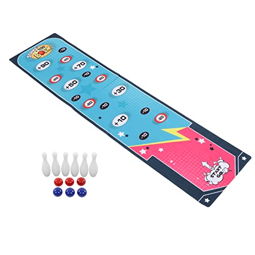 Srliya -Spielzeugset, Interaktives Pädagogisches Frühes Lernen, Tragbares Tisch-Bowlingspiel Zum Stressabbau für, Jugendliche und Erwachsene mit 120 X 30 cm Großer Spielmatte, von Srliya