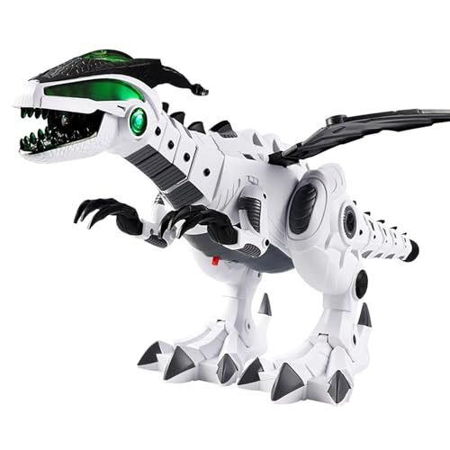 Srliya Spray-Dinosaurier-Spielzeug, Tyrannosaurus Rex, Realistisches Wandelndes Dinosaurier-Spielzeug mit Schwanzschaukel, Flügelschaukel, Farblichtern für Kinder, Kleinkinder, Jungen von Srliya