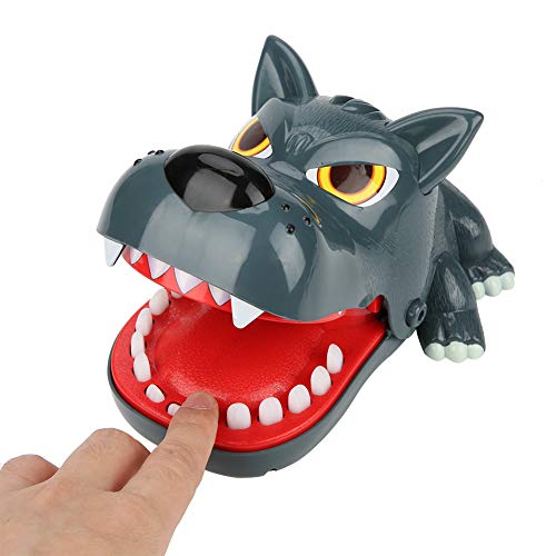 Srliya Trick Biss Finger Wolf Spielzeug Kunststoff Biss Finger Spielzeug Wolf Form Biss Finger Spiel Desktop Interaktive Trick Familie Sammeln Spielzeug von Srliya