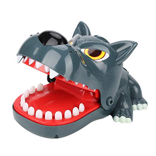 Srliya Trick Biss Finger Wolf Spielzeug Kunststoff Biss Finger Spielzeug Wolf Form Biss Finger Spiel Desktop Interaktive Trick Familie Sammeln Spielzeug von Srliya