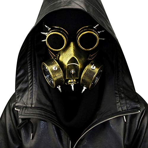 Steampunk Gothic Vintage Spikes Gasmaske Schutzbrille Cosplay Requisiten Halloween Kostüm Zubehör Herren/Wom Steampunk Maske Cosplay Requisiten Halloween Requisiten Geschenke von Srliya