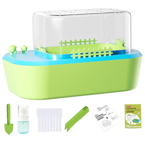 Kids Plant Growing Kit, Safe Greenhouse Science DIY Toy Kit, Beobachtungsschachtel für Kinderjungen und Mädchen (Keine Samen/Boden) von Ssguopte