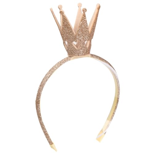 Ssguopte Crown Stirnband 4.5 Glitzer Tiara Stirnband Goldene Prinzessin Crown Stirnband Party bevorzugt Königin Herzstirnbänder für Mädchen Frauen Geschenk von Ssguopte