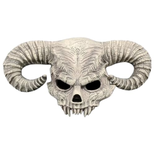 Ssguopte Demon Maske Halloween Animal Skull Mask Skelett Kuhhorn Voller Kopf Grusel Halloween Kostüm Requisiten für erwachsene Kinder Ssguopte Demon Maske Halloween Animal Skull Mask Skelett Kuhhorn Voller Kopf Grusel Halloween Kostüm Requisiten für erwachsene Kinder von Ssguopte