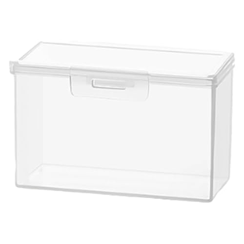 Ssguopte Kartenspeicherbox mit Deckel, 4x2x3 '' Clear Card Game Storage Box mit Versiegelungsschnalle, tragbarer Kunststoffkartenhalter für Poker und Spielkarten von Ssguopte